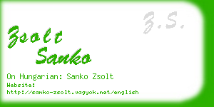 zsolt sanko business card